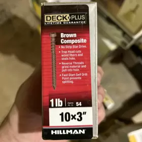 48448 HILLMAN FASTENERS Deck Screws Box #2