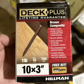 48448 HILLMAN FASTENERS Deck Screws Box
