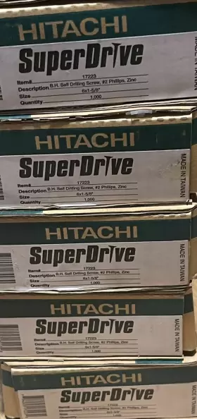 17223 HITACHI Phillips Bh Superdrive Collated Drywall Screws #2