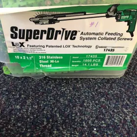 17435 HITACHI Steel Lox Superdriveautofeed Screws