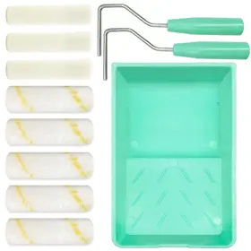 747783898324 HUBAOW Pack Paint Roller Microfiber Covers Mini