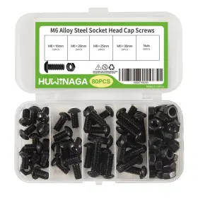 HYYTHNMM6X1630 HUWINAGA Head Socket Cap Bolts Screws Nuts Kit