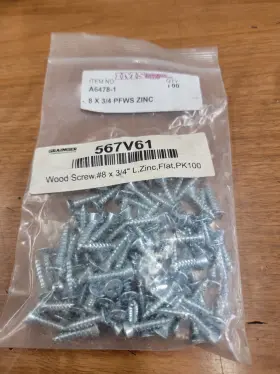 8X3-4PFWSZINC IMS Zinc Steel Phillips Flat Head Wood Screws