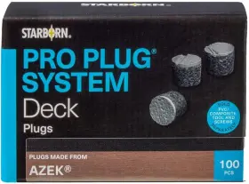 PXA721100 FRENCH Pro Plugs Azek Oak Decking