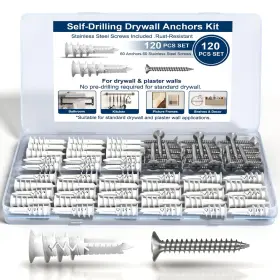 DAK-120-75 IRONKOI Drilling Drywall Anchors Screws He Kit