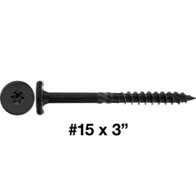 1-5-BLACK JAKE SALES Wafer Lag Screw Head Structural Torx