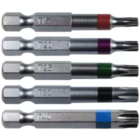 840129210122 JAKE SALES Torx Star Drive Bit Set Shank Coded