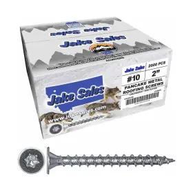 840129242529 JAKE SALES Pancake Head Roofing Screws Wood