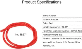 KEENSO1D8320SZUQ-01 KEENSO Colorful Gas Line Hose Tube Pipe #3