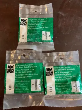 029274003791 KNAPE VOGT Screws Anchors Zinc Standards