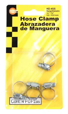 KE4SS KOEHLER ENTERPRISES Hose Clamp Blister Pack Radiator
