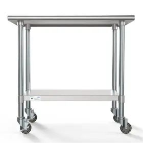 810019863028 KOOLMORE Steel Table Wheels Restaurant #3