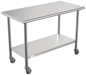 810019863035 KOOLMORE Steel Table Wheels Restaurant