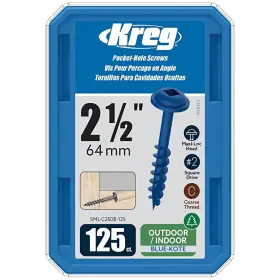 SML-C250B-125 KREG Kote Pocket Hole Screws Weather