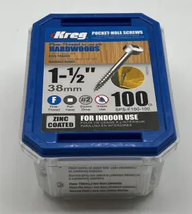 SPS-F150-1000 KREG Pocket Hole Screws Pan Head
