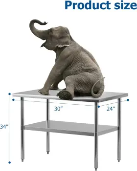 198290422852 KYBOLT Steel Table Nsf Kitchen #3