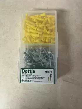 2AKHX L.H. DOTTIE Hollow Wall Anchor Carbide Bit Box Kit