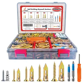 LUO220 LAIMIGASALA Drilling Drywall Anchors Screws Expansion