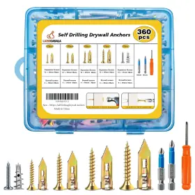 LUO360 LAIMIGASALA Drilling Drywall Anchors Screws Expansion