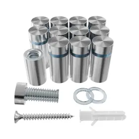 LD25003 LEDONGUS Steel Standoff Screws Wall Anchors Rubber