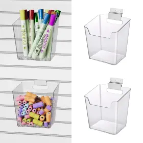 CC-SB-C01 LIGHT DUST Slatwall Bins Pack Slat Wall Cups Hooks