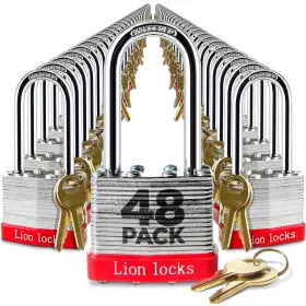 LLLSPDLK48 LION LOCKS Keyed Alike Padlocks Shackle Keys