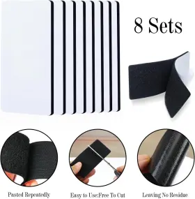 0025 LJYPYXU Adhesive Square Hook Loop Tape #2