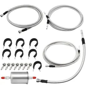 40-15803 LOLOWHEAT Fuel Line Flexible Steel Braided Hose Set