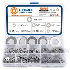 2102728 LORDHARDWARE Steel Flat Washers Kit