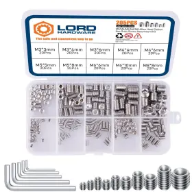 US96-880086 LORDHARDWARE Allen Head Socket Hex Set Screw Grub