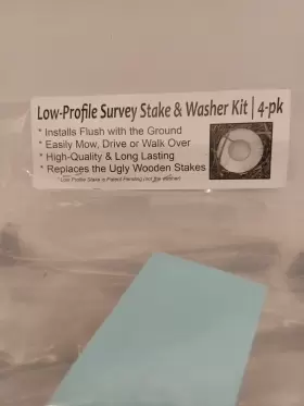 SMWK-4PK-PL LOW PROFILE SURVEY STAKE Pack Stakes Washer #2