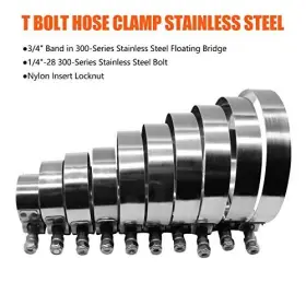 QW892Z3 LUXURY GLOBAL STORE Pack Bolt Hose Clamp Steel #2