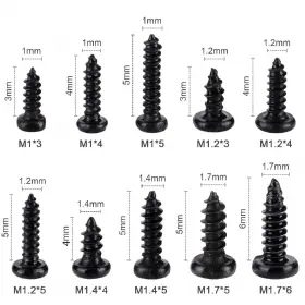 734914273419 LYJEE Screws Miniature Phillips Kit #2