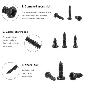 734914273419 LYJEE Screws Miniature Phillips Kit #3