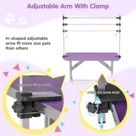 797424037674 LYROMIX Dog Table Pet Drying Desktop Bathing #3