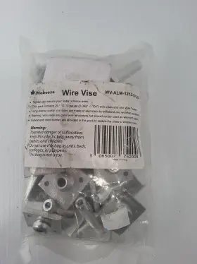 WV-ALM-1213-SV-20 MABEEZE Wire Vise Gauge Screws Tighten Pack