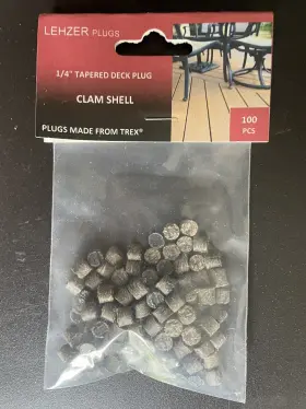CL1540 MADE Trex Clam Decking Plugs