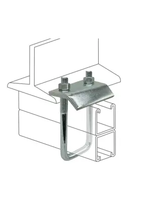 STRUT-113B MADE Beam Clamp Squar Bolts Nuts