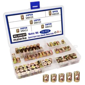 313051089079 MAIERKE Barrel Bolts Cross Dowel Nuts Furniture