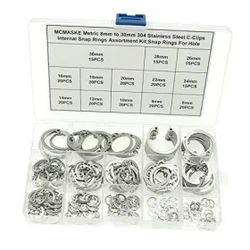 SSINRR8MMTO30MM-240P MCMASKE Steel Clips Internal Snap Rings