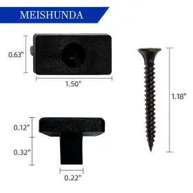 755121476592 MEISHUNDA Hidden Deck Fastener Clip Wood Decking #2