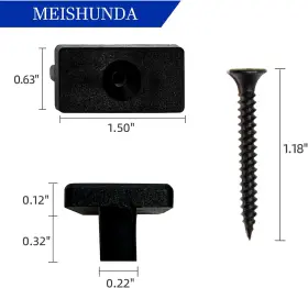 28007 MEISHUNDA Sample Hidden Deck Fastener Clip Wood Decking #2