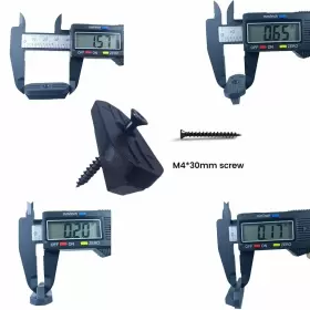 658368001520 MENGMAIN Hidden Deck Fasteners Woodnylon Clips #2
