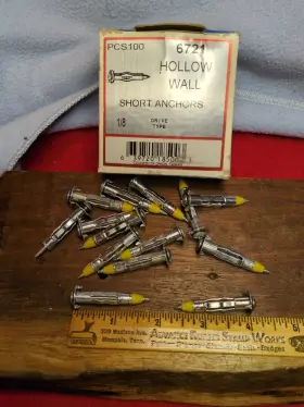 6721 METALLICS Hollow Wall Anchors Steel Nos