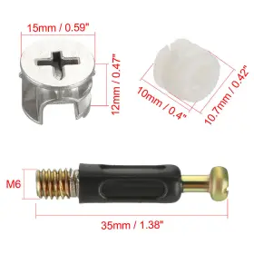 656320699204 METALLIXITY Furniture Connecting Wood Wardrobe #2