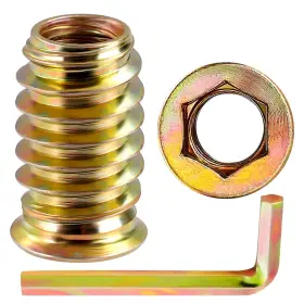 IN51618X25-25 MEWUDECOR Inserts Wood Nutsert Furniture Screw