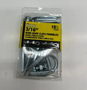 449380 MIBRO Pack King Chain Wire Rope Thimbles Clips Zinc