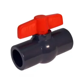 492T100 MIDLINE VALVE Pvc Ball Pink Handle Water