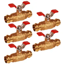 537VLV034-5 MIDLINE VALVE Double Ring Press Ball Handle