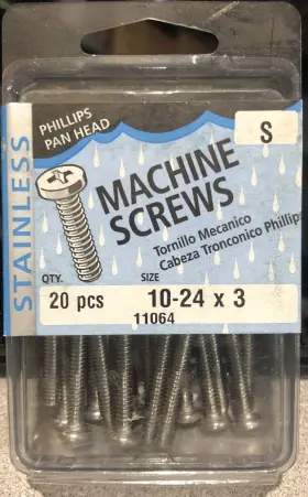11064 MIDWEST Steel Phillips Pan Head Screws Box